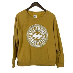 Billabong Mustard Yellow Sweatshirt Size M